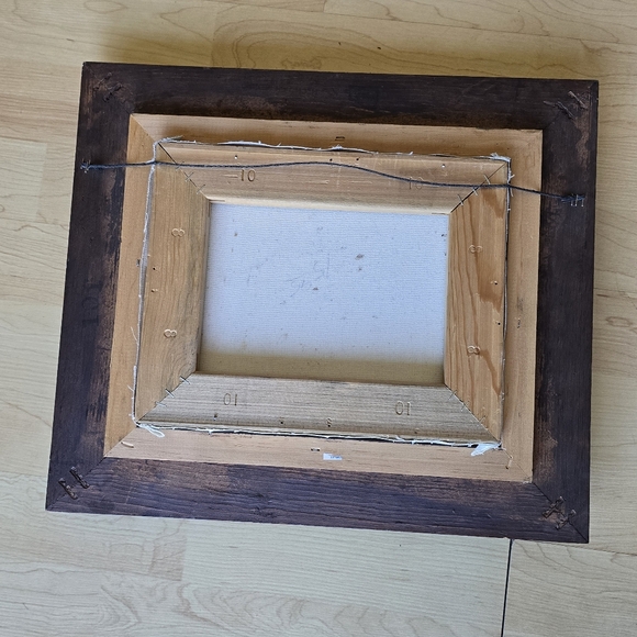 Vintage Floral Painting in Ornate Frame Roses In Vase‎ Oil Pinting Signed - Picture 11 of 12